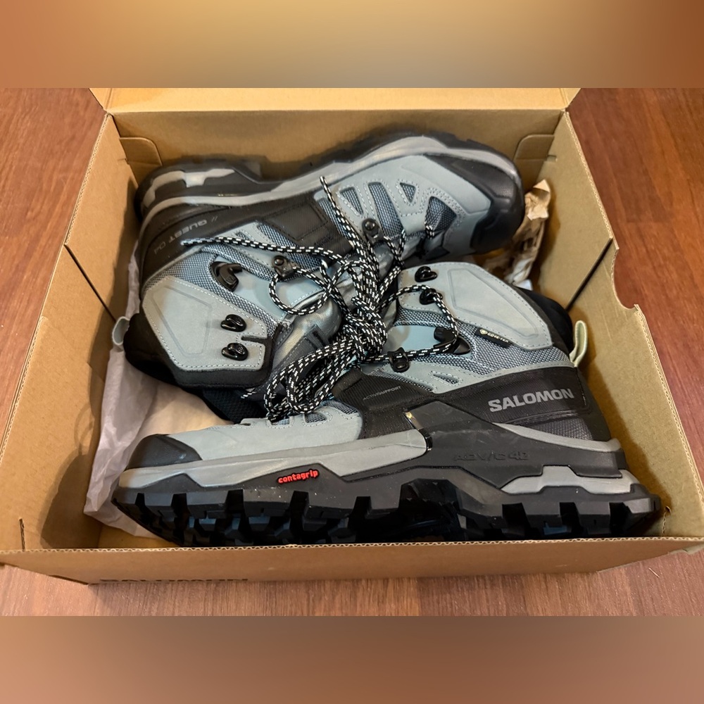 Salomon Gray and Black Winter Boots - Picture 10 of 11